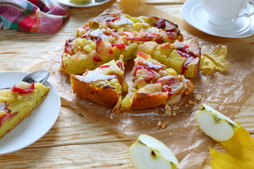 Grandma's creamy apple pie