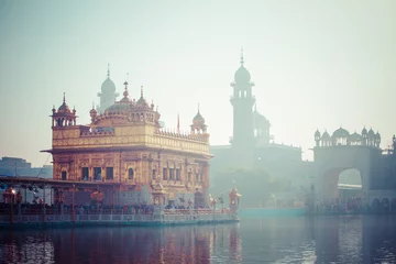 Tafelkleed Sikh gurdwara gouden tempel. Amritsar, Punjab, India © Curioso.Photography