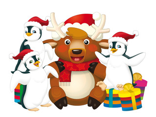 Christmas bunch - illustration for the children