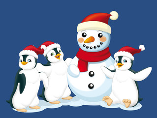 Christmas bunch - illustration for the children