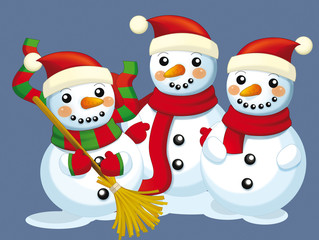 Christmas bunch - illustration for the children