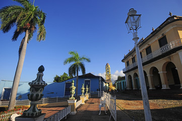 Fototapeta premium central area of Trinidad on a sunny day