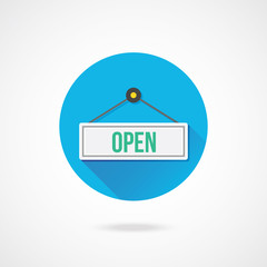 Vector Open Sign Icon