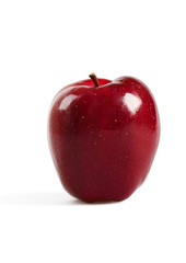 red apple on a white background