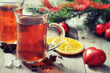 Mulled wine with spices