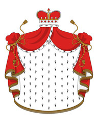 Heraldic royal mantle