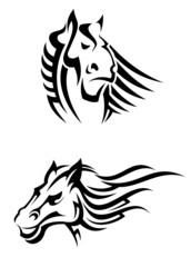 Tribal horses mascots