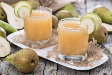 Glass filled with Pear Juice