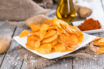 Potato Chips with Paprika Powder