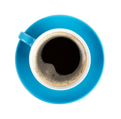 Blue coffee cup