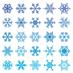 snowflakes set