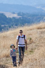 family hiking