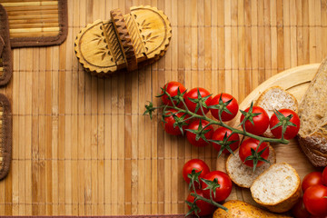 Kitchen composition of food on the table