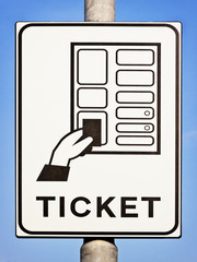 ticket sign