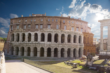 Obraz premium Teatro di Marcello. Theatre of Marcellus. Rome. Italy.