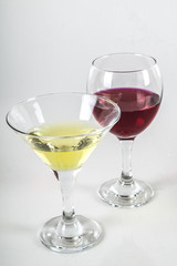 Wine and martini