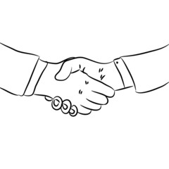 Hand shake, vector Eps 10 illustration