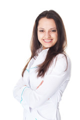 Portrait of young smiling female doctor