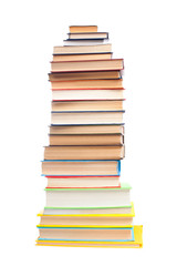 High books stack