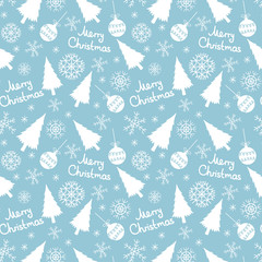 seamless pattern of christmas elements - 57694442