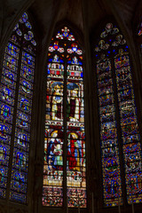 Vitrail - Basilique Saint-Nazaire, cité médiévale - Carcassonne