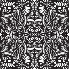 Hand drawn seamless pattern, seamless vector pattern