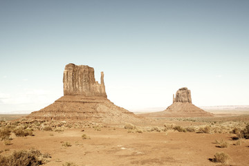 Fototapeta na wymiar Monument Valley vintage