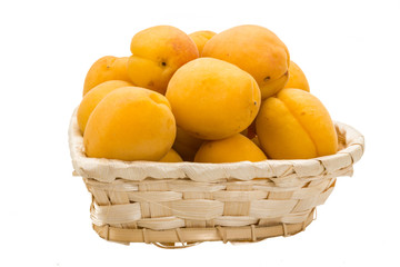 Yellow bright apricots
