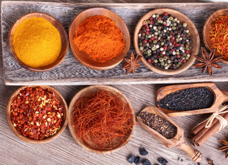 different  spices
