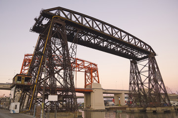 Fototapeta na wymiar Nicolas Avellaneda Bridge, Buenos Aires