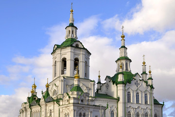 Fototapeta na wymiar Spassky church in Tyumen.