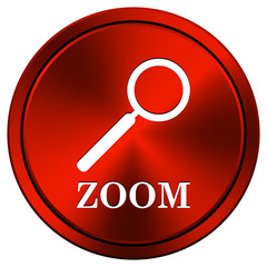 Zoom with loupe icon