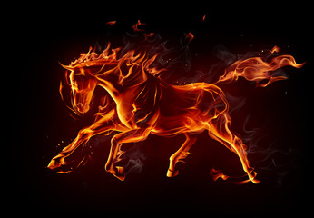 Fiery horse - 57698074