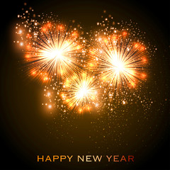 Fototapeta na wymiar Happy New Year celebration background