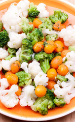 steamed vegetables