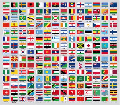 The update of the national flags of the world of 2013