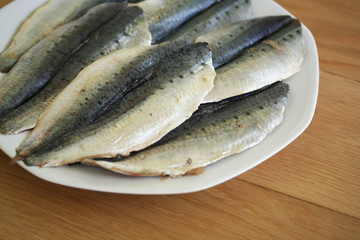 sardine pulite su piatto