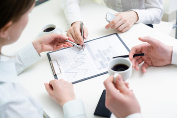 hands of business team