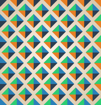 Seamless geometric pattern with rhombus