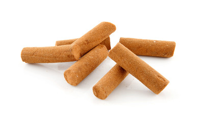 Pile of cinnamon sticks