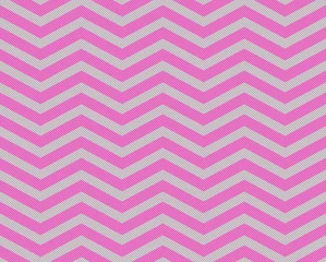 Tableaux ronds sur aluminium Zigzag Fond de tissu texturé zigzag rose et gris