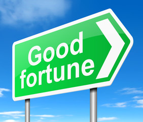 Good fortune concept.