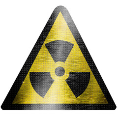 Fototapeta premium black and yellow nuclear sign