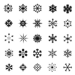 Set of Snowflakes
