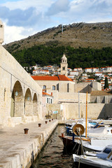 Port in Dubrovnik, Croatia.