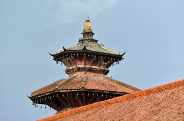 Pagoda type roof, newari architecture in Kathmandu, Nepal
