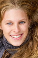 Happy, young woman