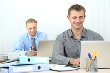 Man in office at workplace
