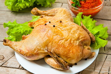 whole roasted chicken