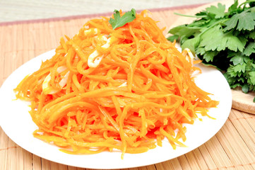 Korean carrots with squid